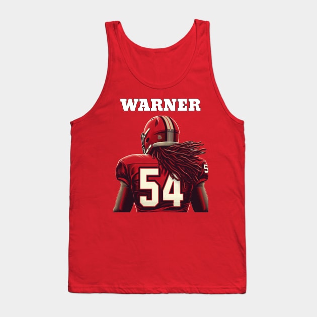 Fred Warner 49ers San Francisco illustration Football Team Tank Top by DarkWave